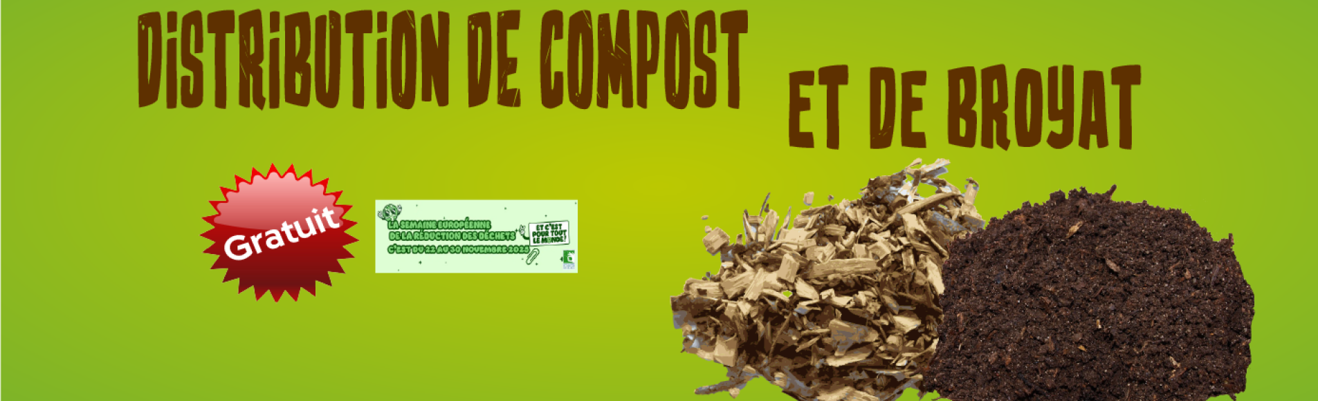 Distribution de compost