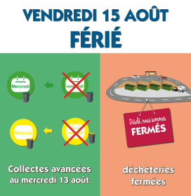 vendredi 15 août férié