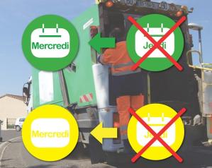 Jeudi 14 mai : collectes rattrapées et déchèteries fermées