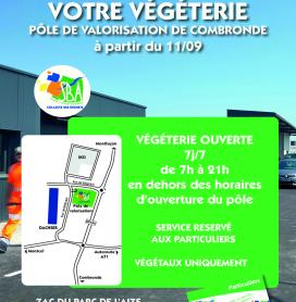 Ouverture de la végéterie du Pôle de valorisation de Combronde