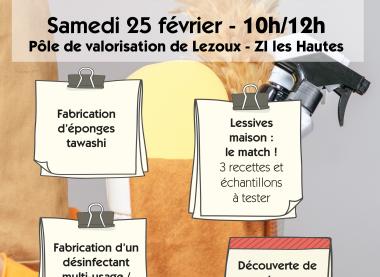 COMPLET - Un atelier Ménage au naturel 