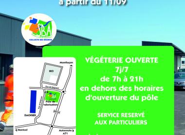 Ouverture de la végéterie du Pôle de valorisation de Combronde